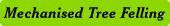 Mechanised Tree Felling